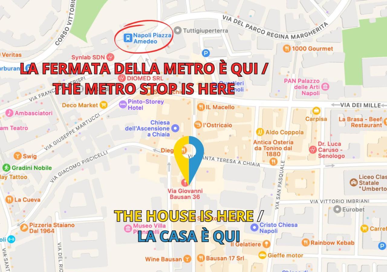 Metro Amedeo - Stanza Privata Con Vasca Idromassaggio Apartamento Nápoles Exterior foto